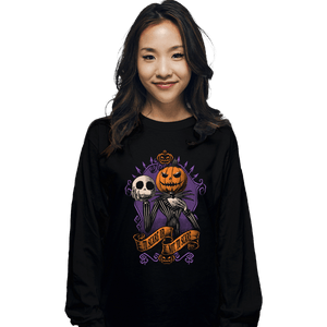 Daily_Deal_Shirts Long Sleeve Shirts, Unisex / Small / Black To Scare Or Not To Scare