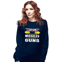 Load image into Gallery viewer, Shirts Long Sleeve Shirts, Unisex / Small / Navy Switching To Guns
