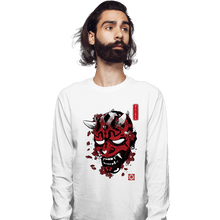 Load image into Gallery viewer, Daily_Deal_Shirts Long Sleeve Shirts, Unisex / Small / White Darth Oni