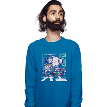 Load image into Gallery viewer, Shirts Long Sleeve Shirts, Unisex / Small / Sapphire Run And Gun