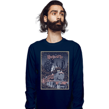 Load image into Gallery viewer, Shirts Long Sleeve Shirts, Unisex / Small / Navy Visit Hogwarts