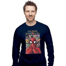 Load image into Gallery viewer, Shirts Long Sleeve Shirts, Unisex / Small / Navy Far From Home Alone