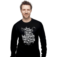 Load image into Gallery viewer, Shirts Long Sleeve Shirts, Unisex / Small / Black Man Suit