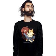 Load image into Gallery viewer, Daily_Deal_Shirts Long Sleeve Shirts, Unisex / Small / Black Doge Meme