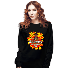 Load image into Gallery viewer, Secret_Shirts Long Sleeve Shirts, Unisex / Small / Black Big Blocks
