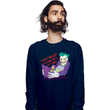 Load image into Gallery viewer, Secret_Shirts Long Sleeve Shirts, Unisex / Small / Navy Can't Sleep Clowns Will Eat Me