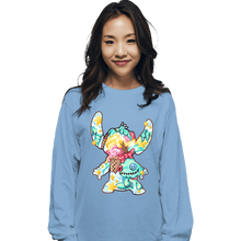 Load image into Gallery viewer, Shirts Long Sleeve Shirts, Unisex / Small / Powder Blue Magical Silhouettes - Stitch