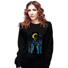 Load image into Gallery viewer, Shirts Long Sleeve Shirts, Unisex / Small / Black Moon Visitor