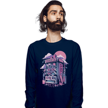 Load image into Gallery viewer, Shirts Long Sleeve Shirts, Unisex / Small / Navy Spirit Arcade