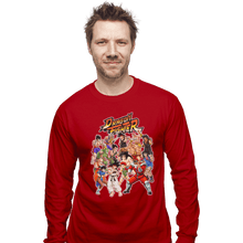 Load image into Gallery viewer, Shirts Long Sleeve Shirts, Unisex / Small / Red Street Fighter DBZ