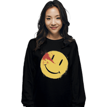 Load image into Gallery viewer, Shirts Long Sleeve Shirts, Unisex / Small / Black Bloody Smile