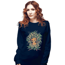 Load image into Gallery viewer, Shirts Long Sleeve Shirts, Unisex / Small / Navy The True King