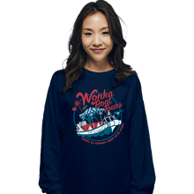 Load image into Gallery viewer, Daily_Deal_Shirts Long Sleeve Shirts, Unisex / Small / Navy Wonka Boat Tours

