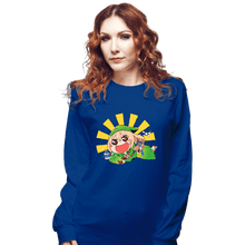 Load image into Gallery viewer, Shirts Long Sleeve Shirts, Unisex / Small / Royal Blue Legend Of Umaru