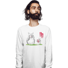 Load image into Gallery viewer, Shirts Long Sleeve Shirts, Unisex / Small / White Anime Ink