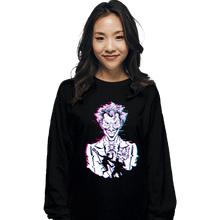 Load image into Gallery viewer, Secret_Shirts Long Sleeve Shirts, Unisex / Small / Black Glitched Joker