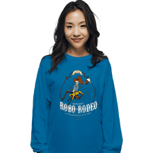 Load image into Gallery viewer, Secret_Shirts Long Sleeve Shirts, Unisex / Small / Sapphire Robo-Rodeo
