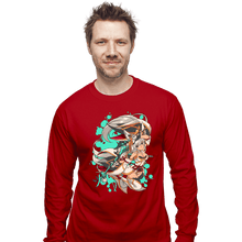 Load image into Gallery viewer, Daily_Deal_Shirts Long Sleeve Shirts, Unisex / Small / Red Water Blade