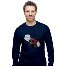 Load image into Gallery viewer, Shirts Long Sleeve Shirts, Unisex / Small / Navy Death Merc