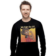 Load image into Gallery viewer, Shirts Long Sleeve Shirts, Unisex / Small / Black Lower Decks Can Do It