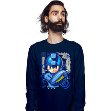 Load image into Gallery viewer, Secret_Shirts Long Sleeve Shirts, Unisex / Small / Navy A Metal Hero