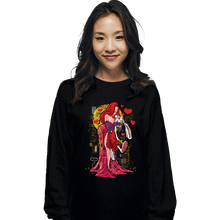 Load image into Gallery viewer, Daily_Deal_Shirts Long Sleeve Shirts, Unisex / Small / Black Animated Kiss