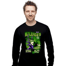 Load image into Gallery viewer, Shirts Long Sleeve Shirts, Unisex / Small / Black Maleficent Cereal