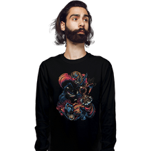 Load image into Gallery viewer, Daily_Deal_Shirts Long Sleeve Shirts, Unisex / Small / Black Colorful Captain