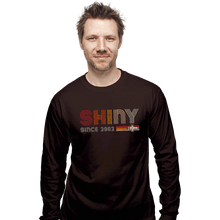 Load image into Gallery viewer, Daily_Deal_Shirts Long Sleeve Shirts, Unisex / Small / Dark Chocolate Shiny Since 2002
