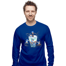 Load image into Gallery viewer, Secret_Shirts Long Sleeve Shirts, Unisex / Small / Royal Blue Boba Stitch