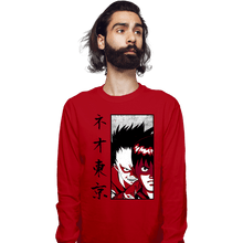 Load image into Gallery viewer, Shirts Long Sleeve Shirts, Unisex / Small / Red Neo Tokyo