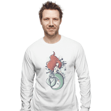 Load image into Gallery viewer, Shirts Long Sleeve Shirts, Unisex / Small / White The Mermaid