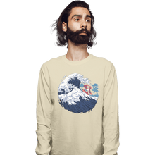 Load image into Gallery viewer, Shirts Long Sleeve Shirts, Unisex / Small / Natural Funky Wave