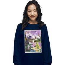 Load image into Gallery viewer, Shirts Long Sleeve Shirts, Unisex / Small / Navy Adventure Awaits In Wonderland