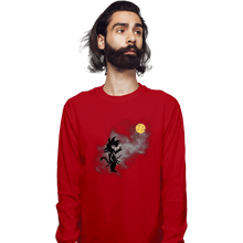 Load image into Gallery viewer, Shirts Long Sleeve Shirts, Unisex / Small / Red Saiyan With Balloon