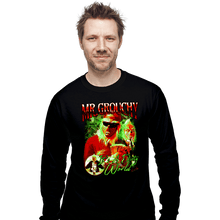 Load image into Gallery viewer, Shirts Long Sleeve Shirts, Unisex / Small / Black Mr Grouchy x CoDdesigns Dirty World