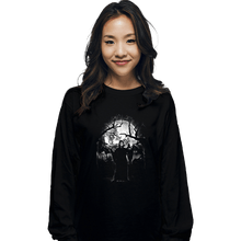 Load image into Gallery viewer, Shirts Long Sleeve Shirts, Unisex / Small / Black Moonlight Ghost