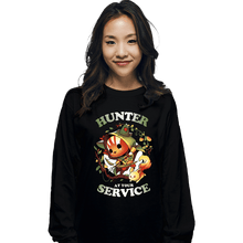 Load image into Gallery viewer, Daily_Deal_Shirts Long Sleeve Shirts, Unisex / Small / Black Hunter At Your Service