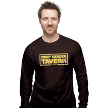Load image into Gallery viewer, Secret_Shirts Long Sleeve Shirts, Unisex / Small / Dark Chocolate Nerf Herder Tavern!