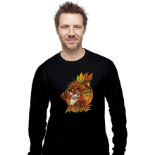 Load image into Gallery viewer, Shirts Long Sleeve Shirts, Unisex / Small / Black Nsane Bandicoot