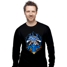 Load image into Gallery viewer, Shirts Long Sleeve Shirts, Unisex / Small / Black Blue Warrior