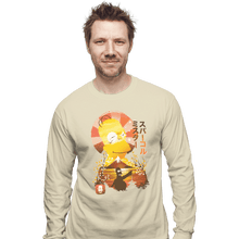 Load image into Gallery viewer, Shirts Long Sleeve Shirts, Unisex / Small / Natural Homer Ukiyoe