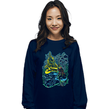 Load image into Gallery viewer, Secret_Shirts Long Sleeve Shirts, Unisex / Small / Navy Impressionist Mermaid