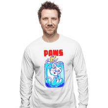 Load image into Gallery viewer, Shirts Long Sleeve Shirts, Unisex / Small / White Paws