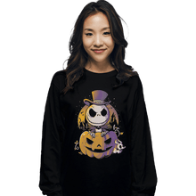 Load image into Gallery viewer, Shirts Long Sleeve Shirts, Unisex / Small / Black Spooky Jack