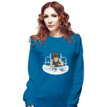Load image into Gallery viewer, Shirts Long Sleeve Shirts, Unisex / Small / Sapphire Robot Builder