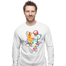 Load image into Gallery viewer, Shirts Long Sleeve Shirts, Unisex / Small / White Magical Silhouettes - Moogle