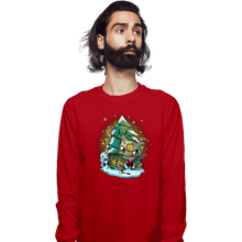 Load image into Gallery viewer, Secret_Shirts Long Sleeve Shirts, Unisex / Small / Red Bulby Christmas