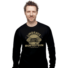 Load image into Gallery viewer, Daily_Deal_Shirts Long Sleeve Shirts, Unisex / Small / Black Limgrave Iron Fist Gym