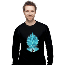 Load image into Gallery viewer, Shirts Long Sleeve Shirts, Unisex / Small / Black Super Saiyan Blue
